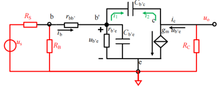 共射极放大电路高频动态等效电路